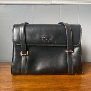 Black Gucci accordion bag